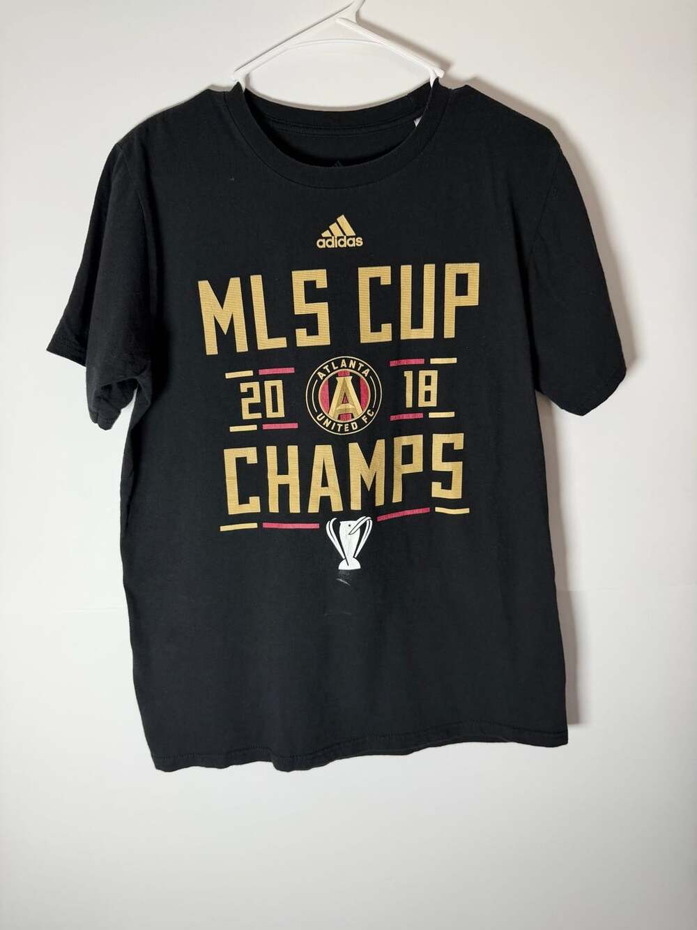 Adidas Atlanta United MLS Cup 2018 Champs T-Shirt Size M Black
